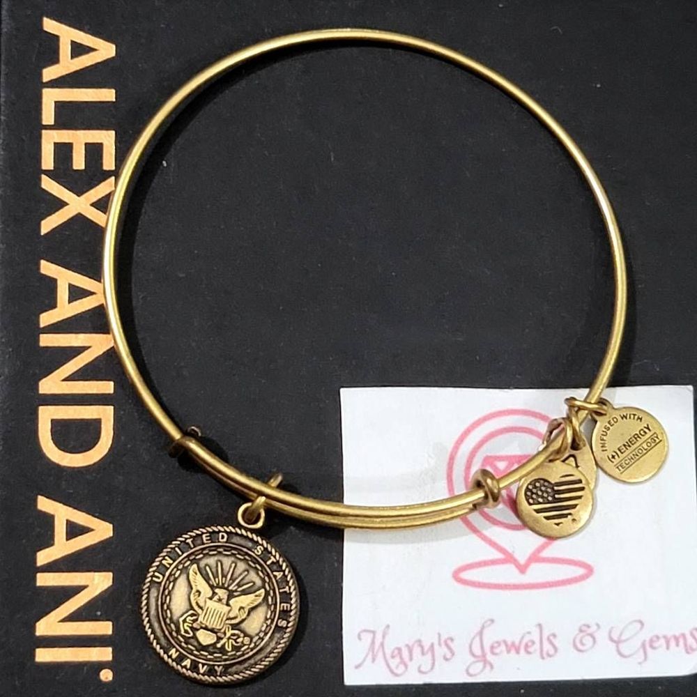 Alex and Ani U.S. Navy bangle bracelet